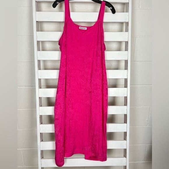 BALENCIAGA NEW Jacquard Pink Oversized Slip Dress Size 2 MSRP $1650 - Picture 10 of 13